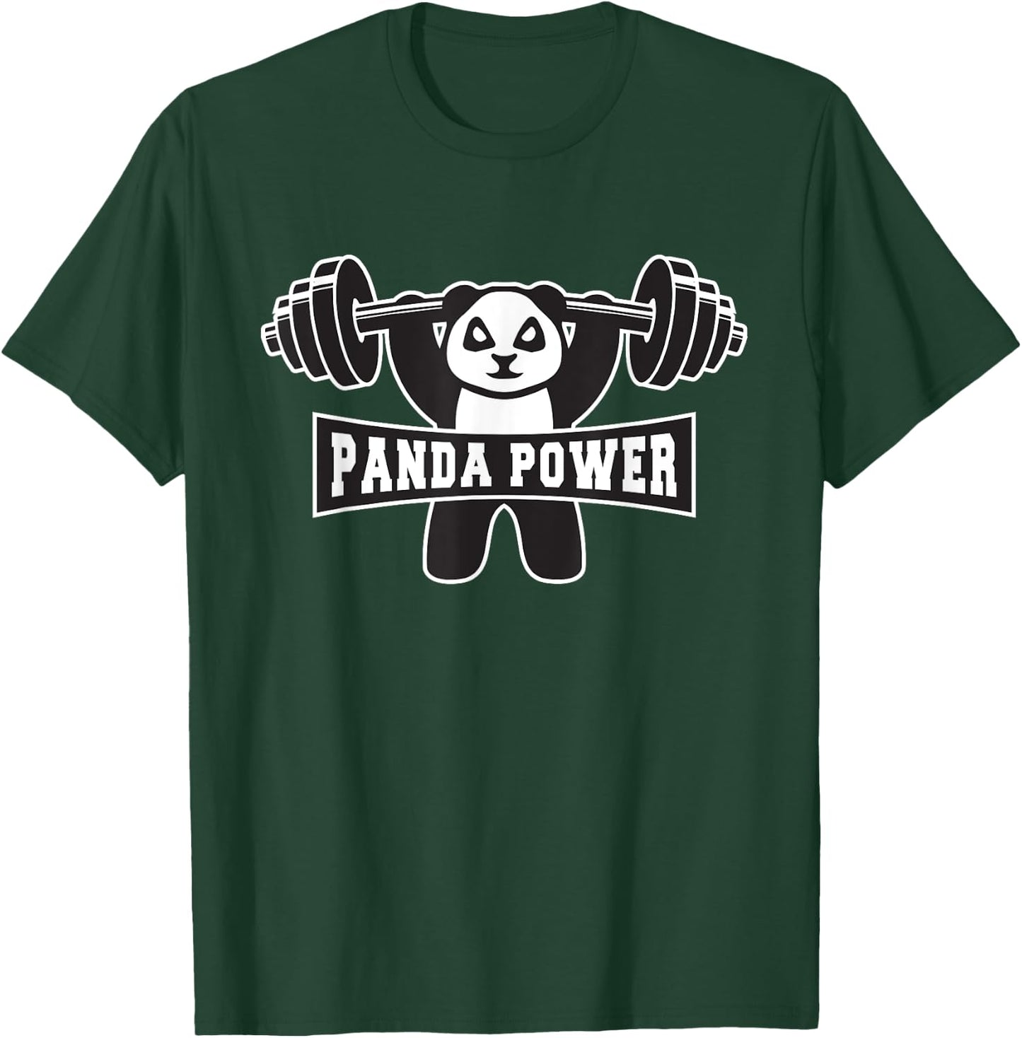 Funny Panda Power Shirt Workout Gift Panda Gym T-Shirt - T-Shirt | Forest