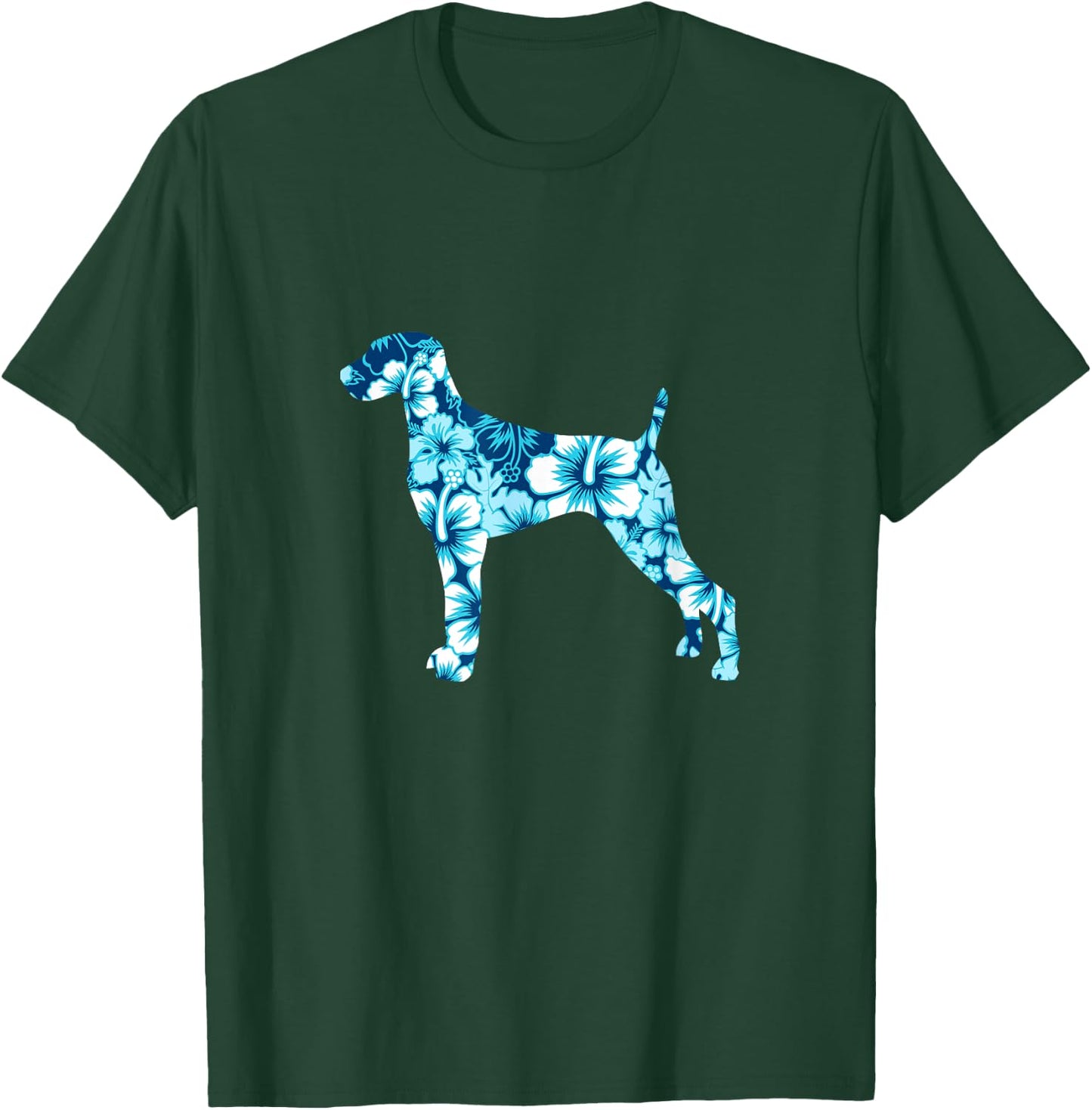 Weimaraner Aloha Hawaiian Dog T-Shirt - T-Shirt | Forest