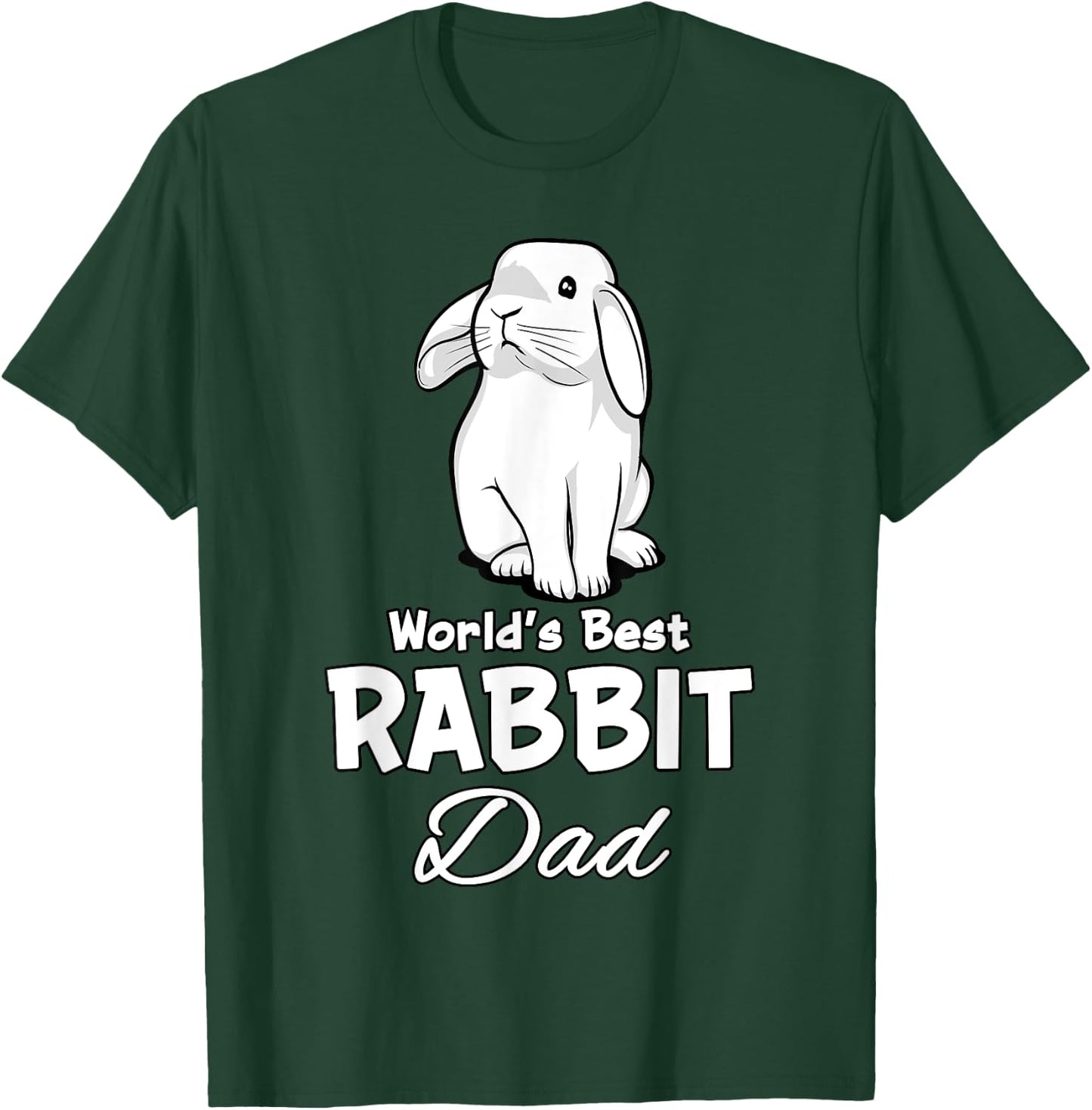 Rabbit Dad Cute Bunny Pet For Father Men T-Shirt - T-Shirt | Forest