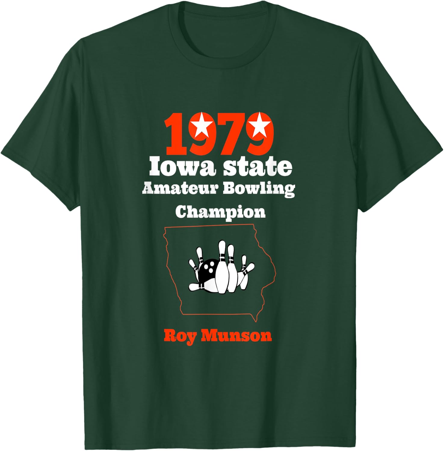Funny Roy Munson king pin bowling t shirt T-Shirt - T-Shirt | Forest