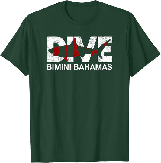 DIVE Bimini Bahamas SCUBA Diving T-Shirt - T-Shirt | Forest