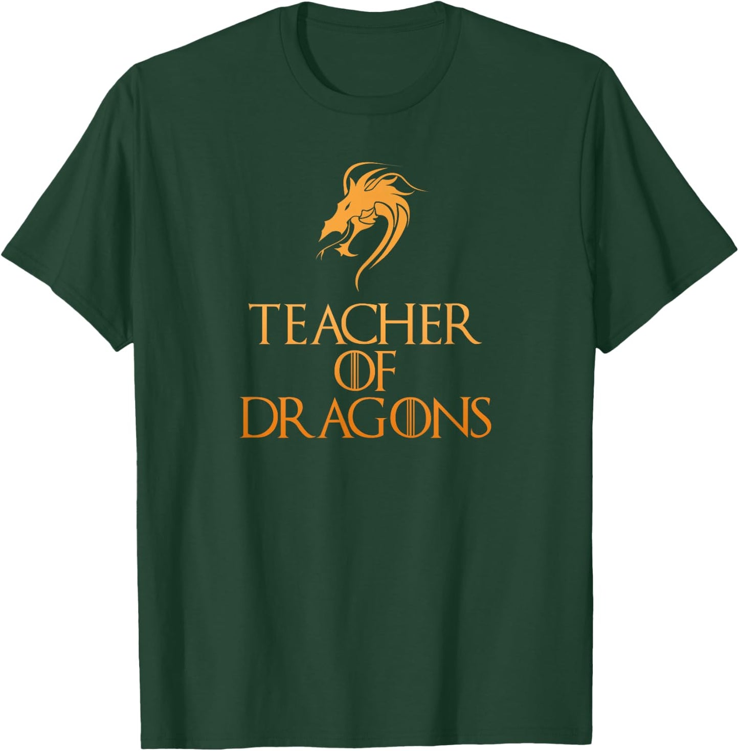 Teacher Of Dragons Funny Gift Teachers Top T-Shirt - T-Shirt | Forest