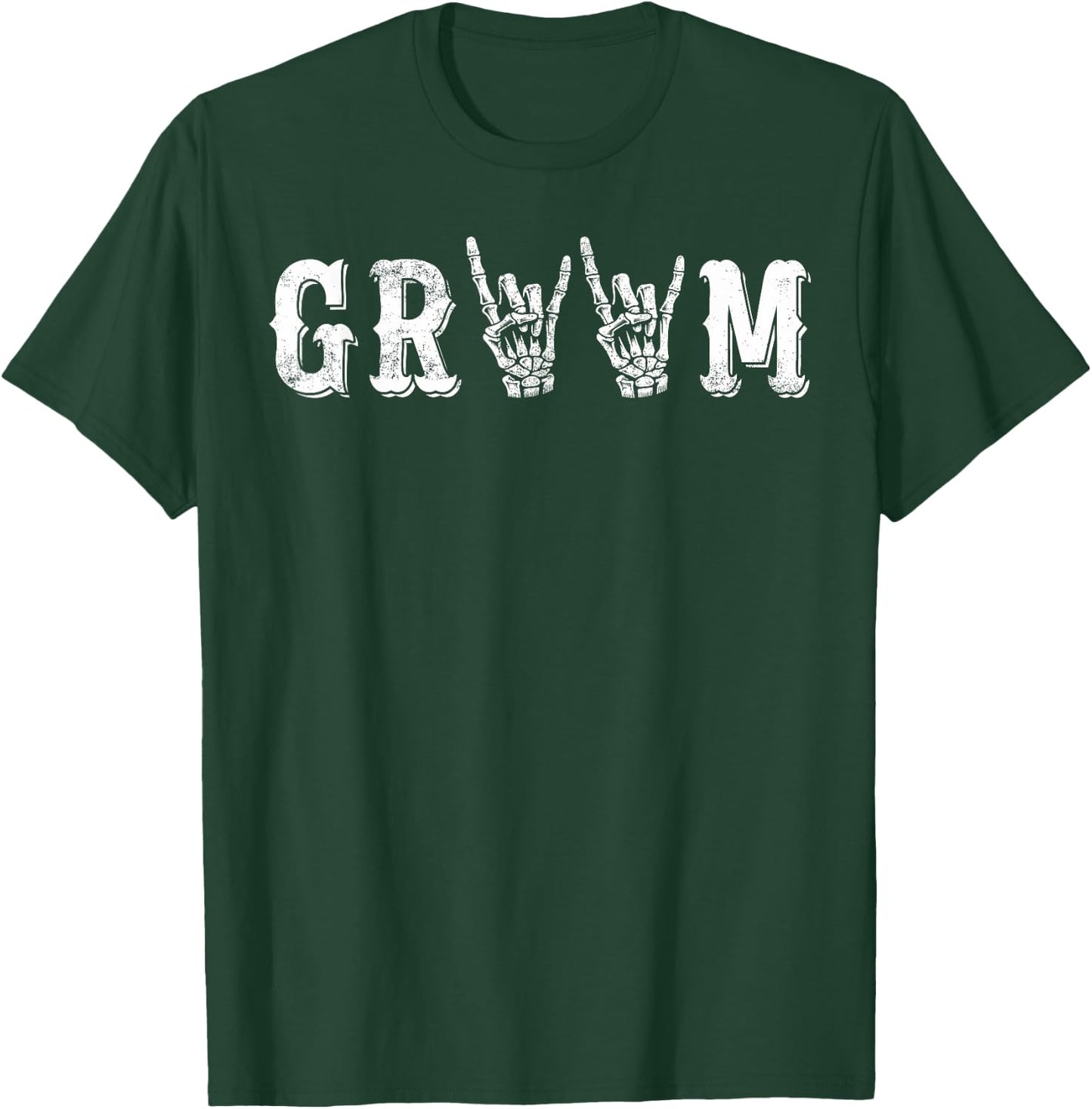 Wedding Groom Halloween Costume, Rock Skeleton Hand T-Shirt - T-Shirt | Forest