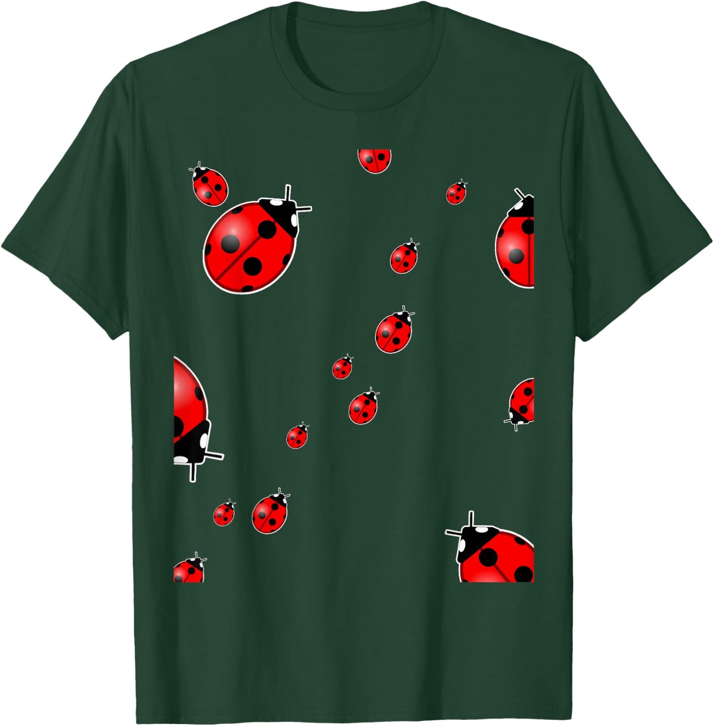 Ladybird Cute Ladybugs Bugs Lover Gift T-Shirt - T-Shirt | Forest