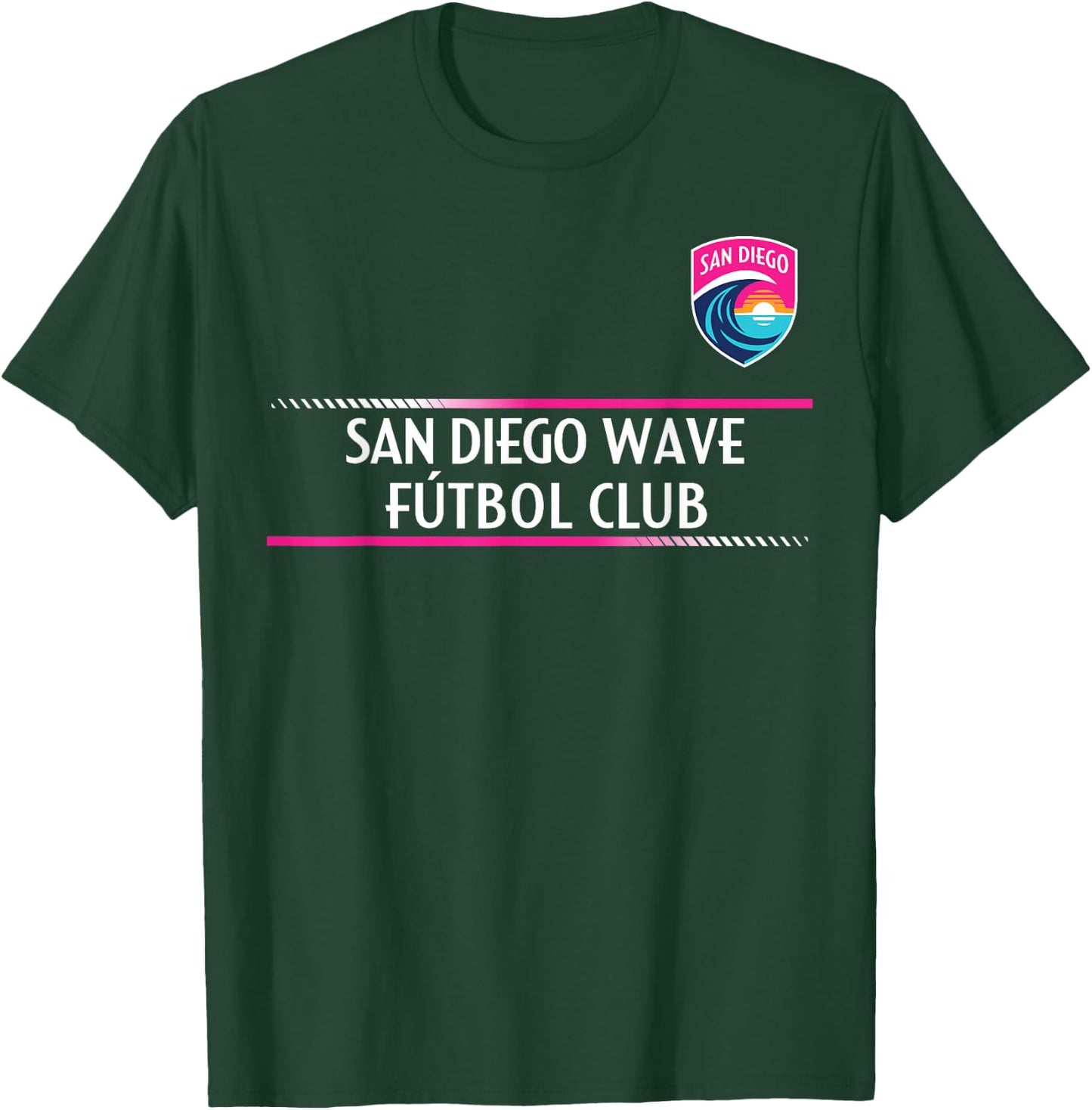 Officially Licensed San Diego Wave Soccer NWSL Apparel T-Shirt - T-Shirt | Forest