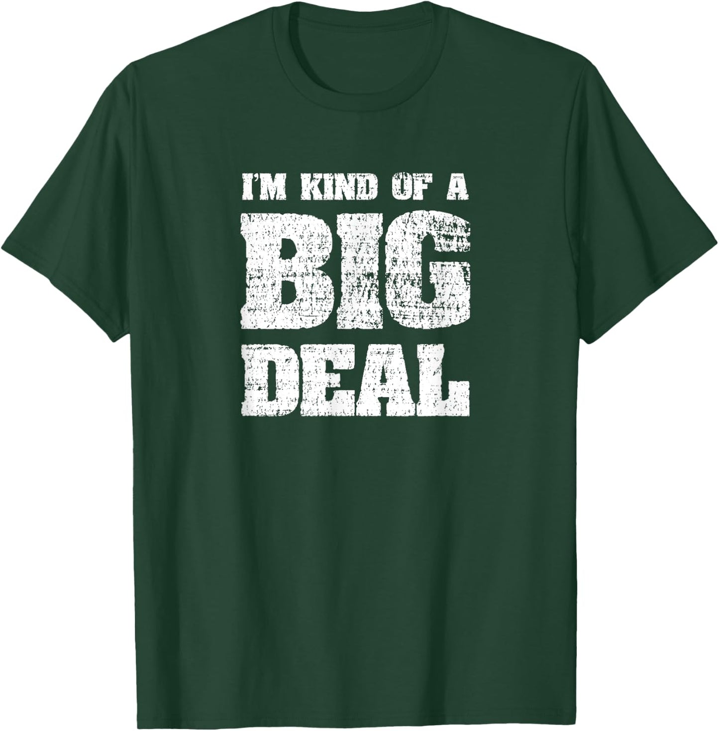 CK Original Designs Women's I'm Kind Of A Big Deal Funny Joke Vintage Look Black T-Shirt - T-Shirt | Forest