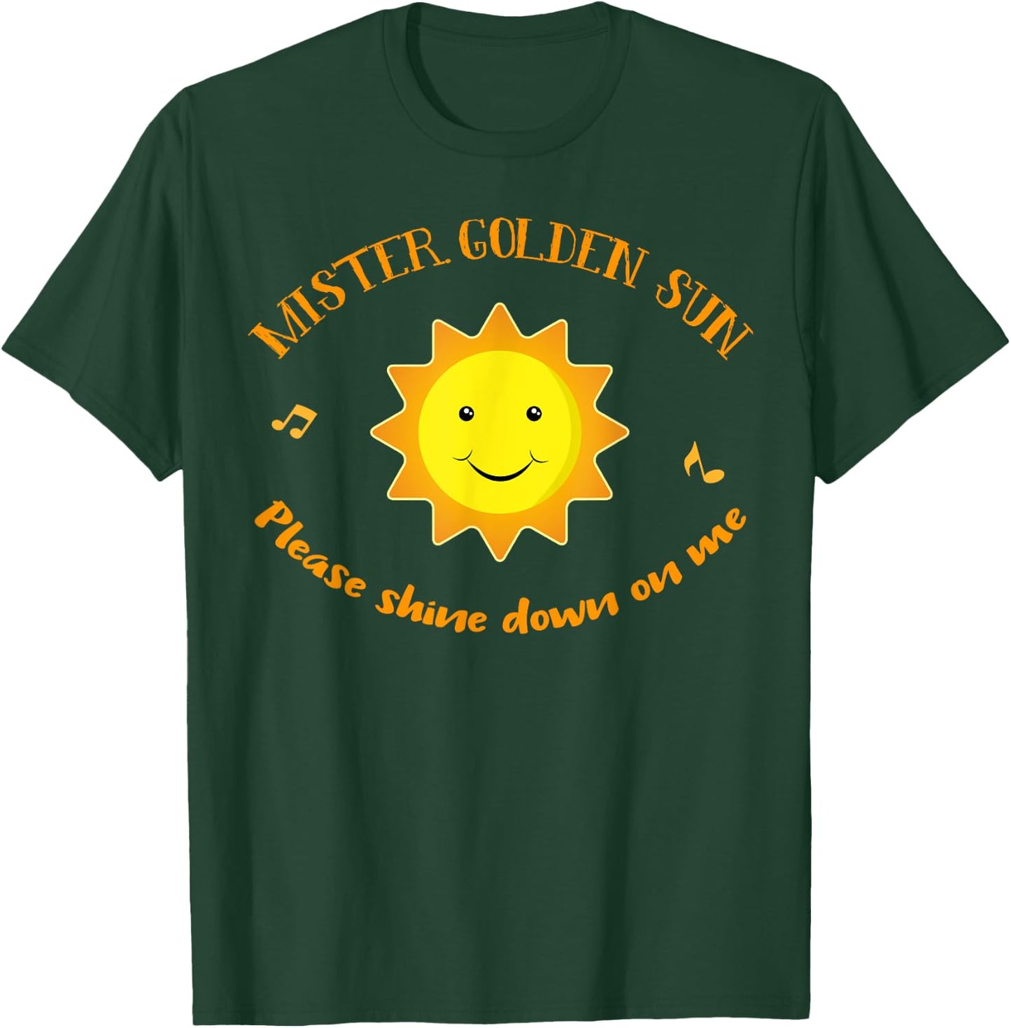 Mister Golden Sun Smile Happy Summer Men Women Girls Kids T-Shirt - T-Shirt | Forest