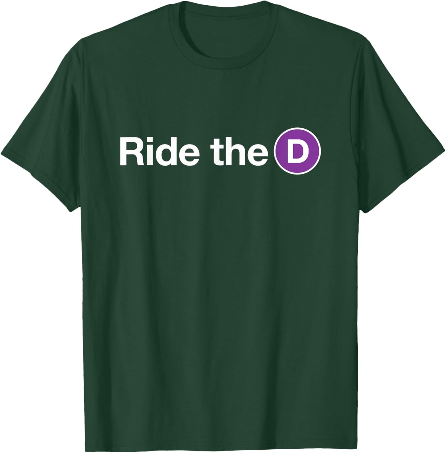 Ride the D Metro T-Shirt - T-Shirt | Forest