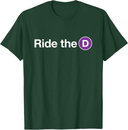Ride the D Metro T-Shirt - T-Shirt | Forest
