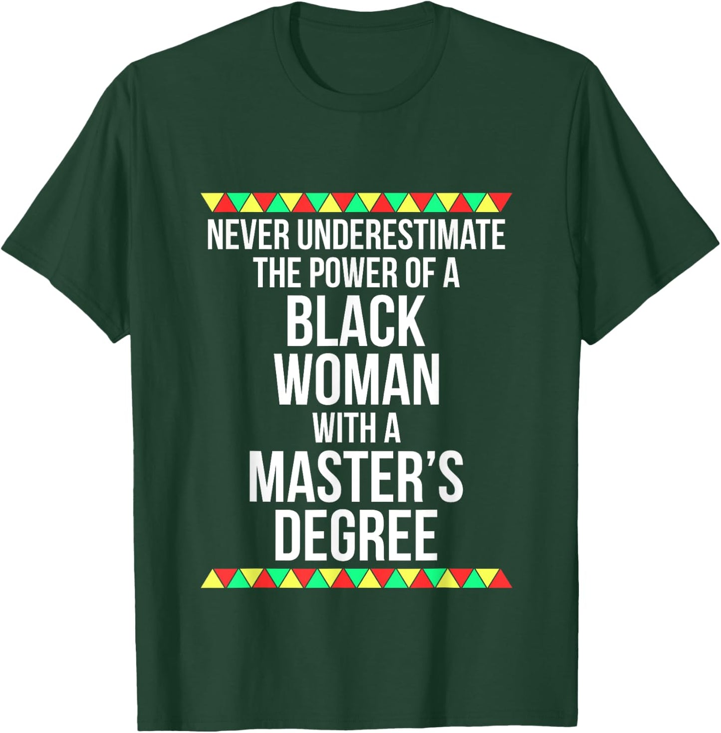 Black Queen Woman Power Masters Graduation T Shirt T-Shirt - T-Shirt | Forest