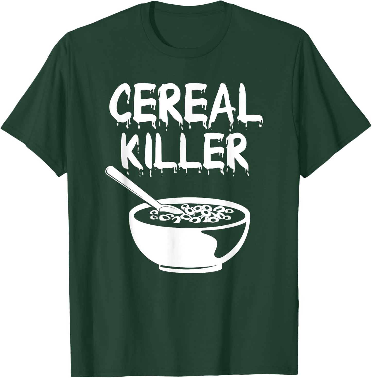 Funny Cereal Killer Shirt Breakfast Brunch Food Humor Shirt T-Shirt - T-Shirt | Forest