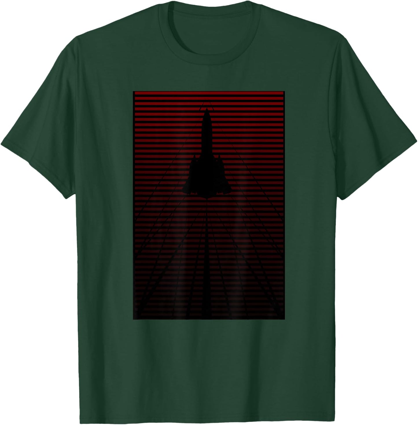 SHOCKWAVES SR-71 Blackbird OXCART Fade to Red T-Shirt - T-Shirt | Forest