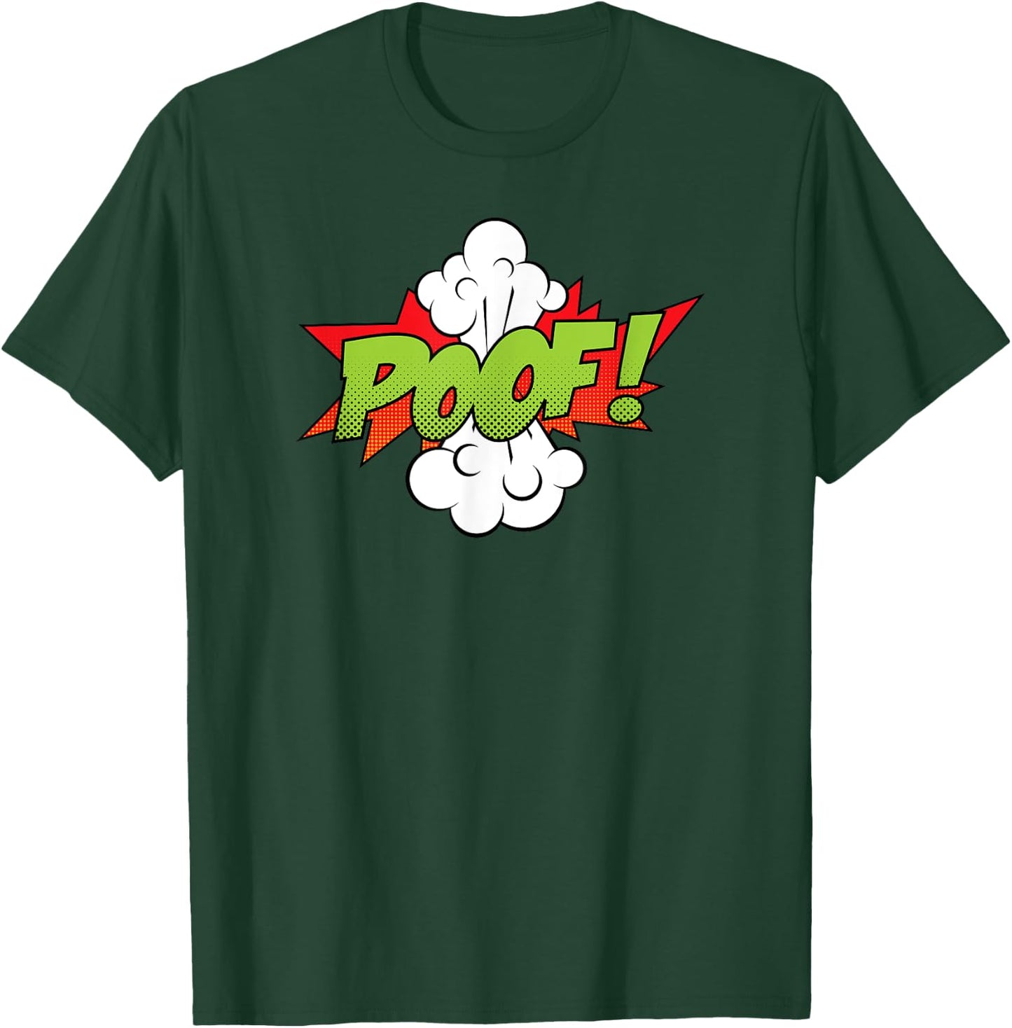 Poof Comic | Cool Retro Comic Book Shirt Men Women T-Shirt - T-Shirt | Forest
