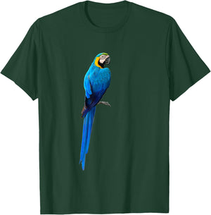 Blue Macaw Parrot Life T-Shirt - T-Shirt | Forest