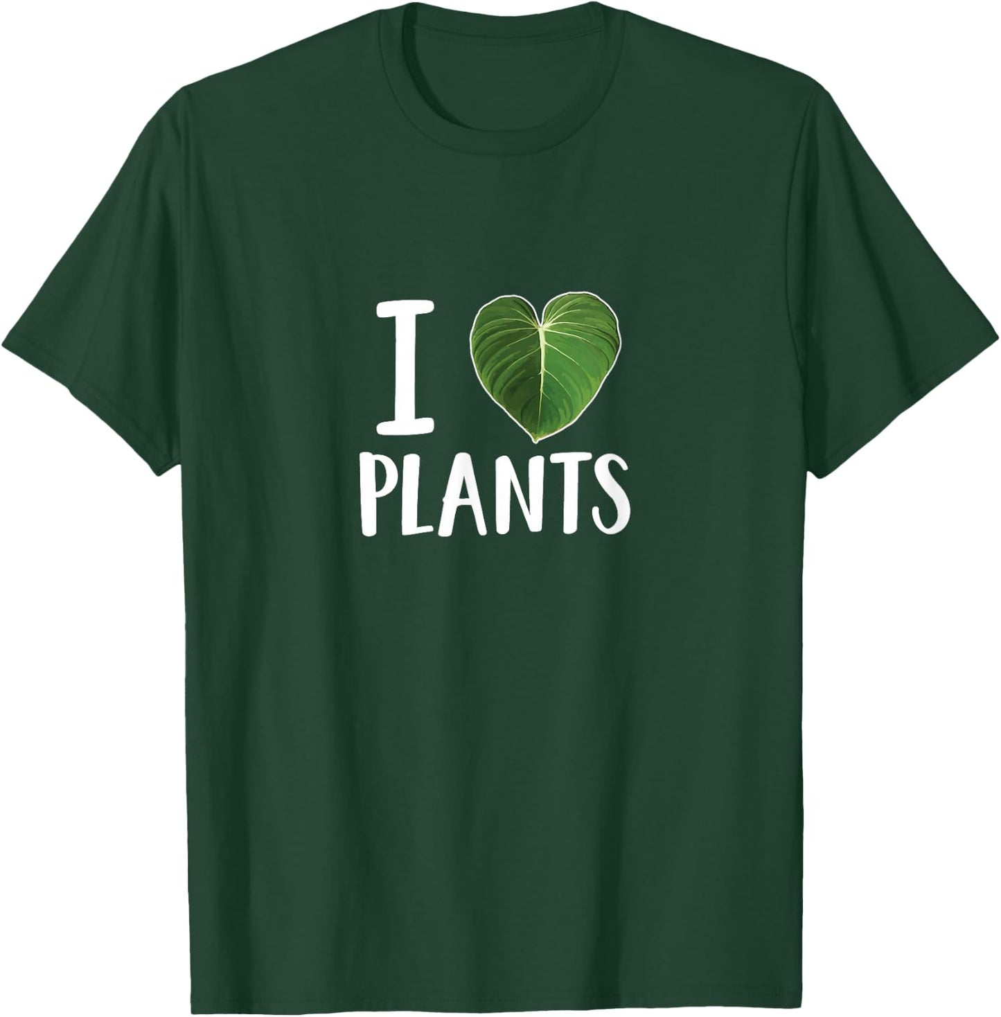 I Love Plants I Heart Plants Leaf T-Shirt - T-Shirt | Forest