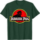 Funny Pug - Jurassic Pug for Dog lovers to Halloween T-Shirt - T-Shirt | Forest