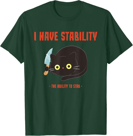 Adult Cat Lovers & Introverts - Black X-Small Short Sleeve - Humor - Modern - Solid - Polyester Blend - Novelty T-Shirt - T-Shirt | Forest