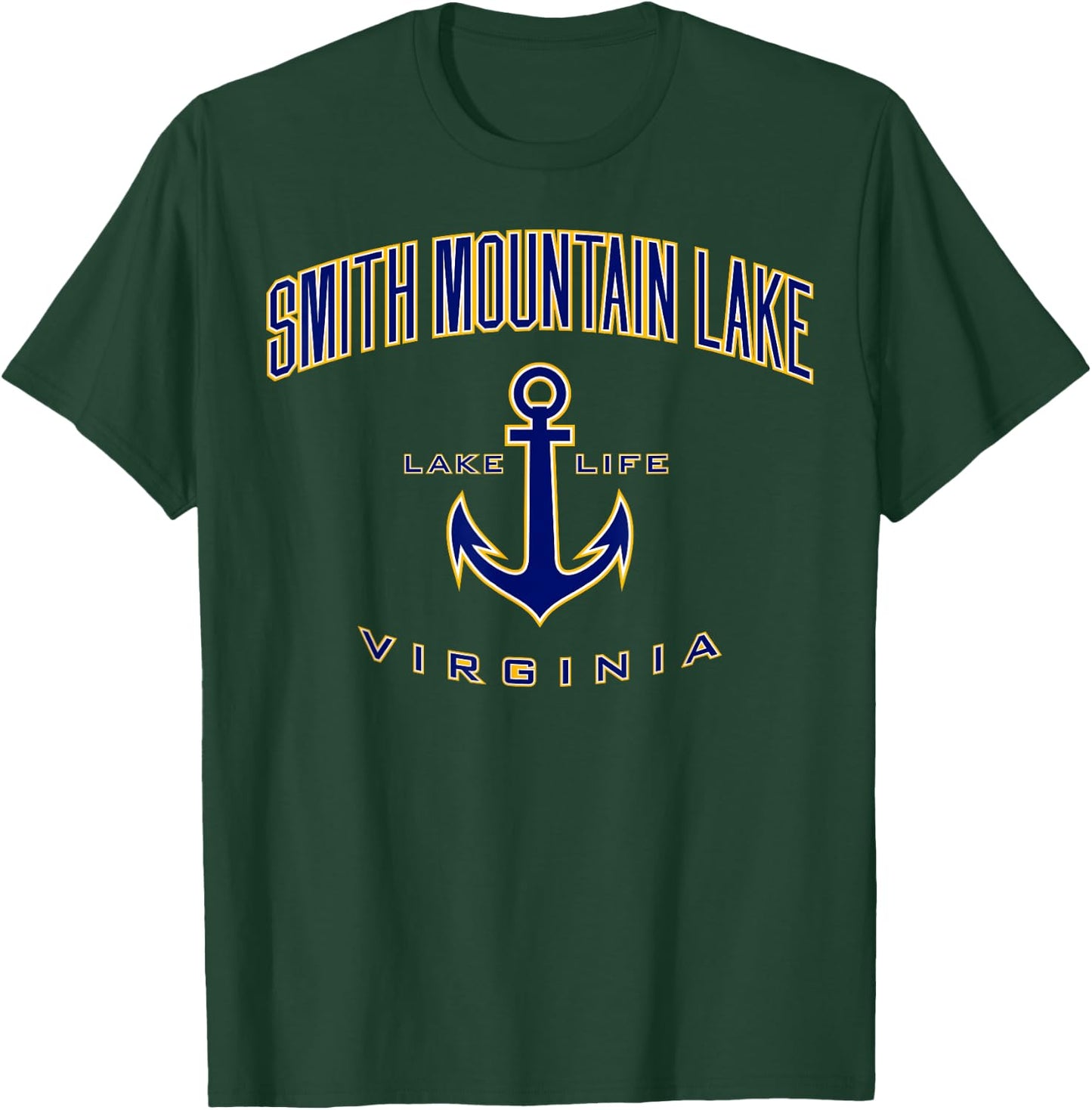 Smith Mountain Lake VA Shirt , Men, Girls & Boys T-Shirt - T-Shirt | Forest