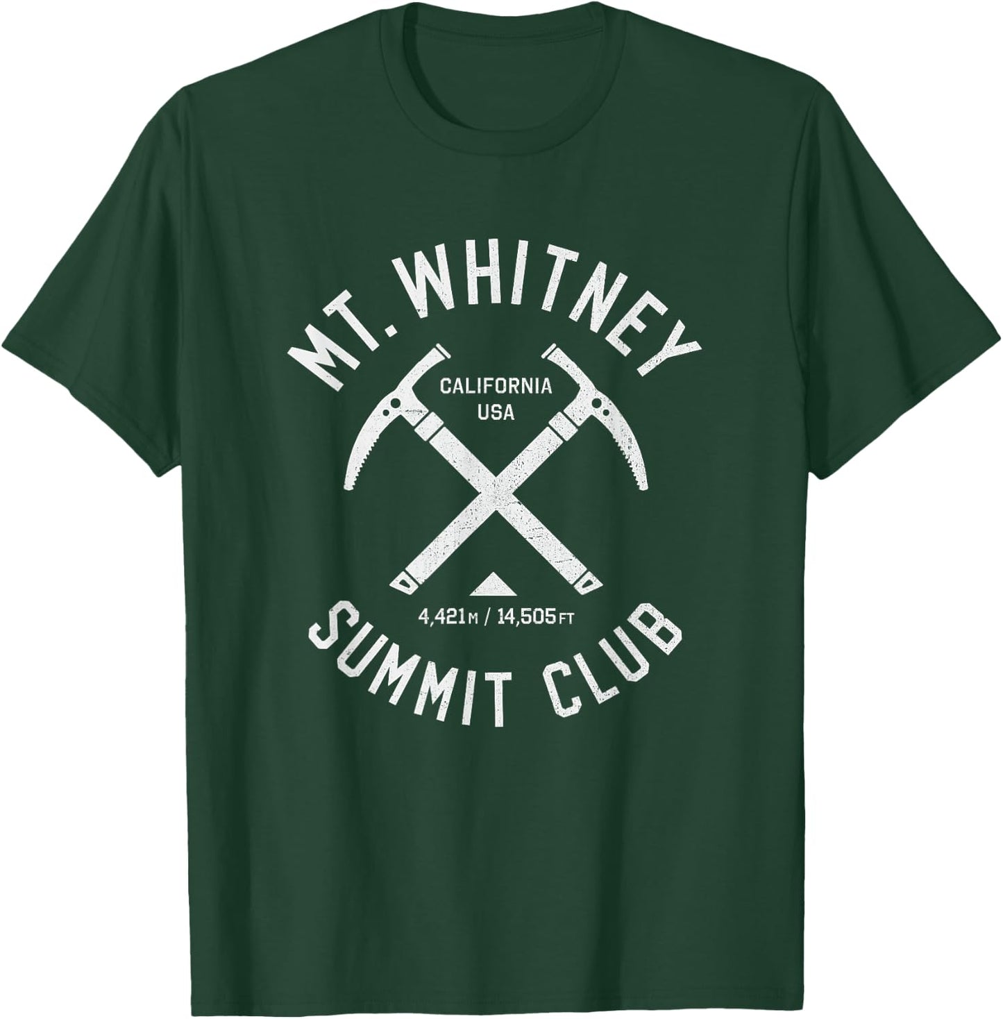 Mt Whitney Summit Club | I climbed Mount Whitney T-Shirt - T-Shirt | Forest