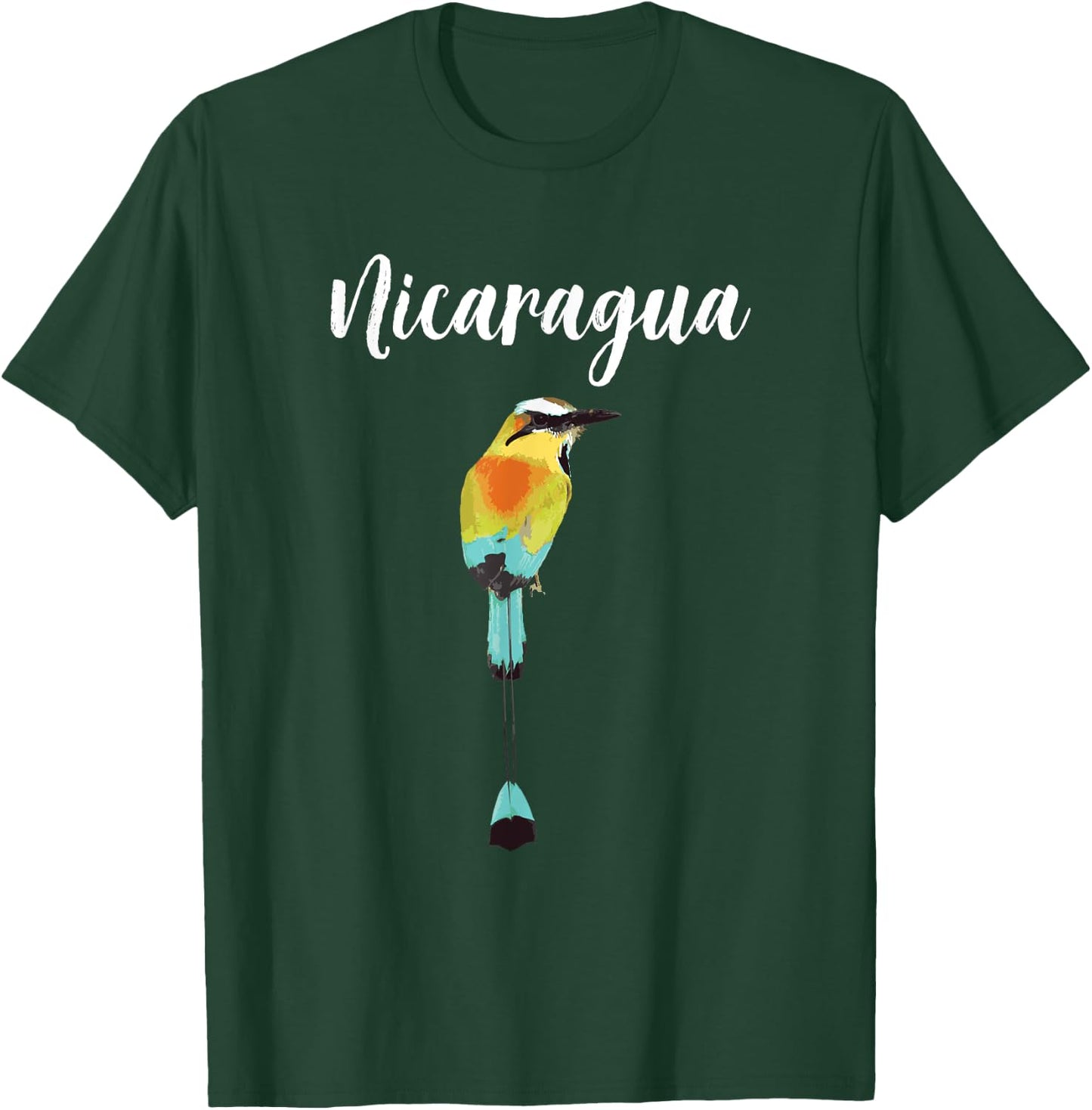 Nicaragua Guardabarranco Nicaraguan Bird Nica SOS Managua T-Shirt - T-Shirt | Forest