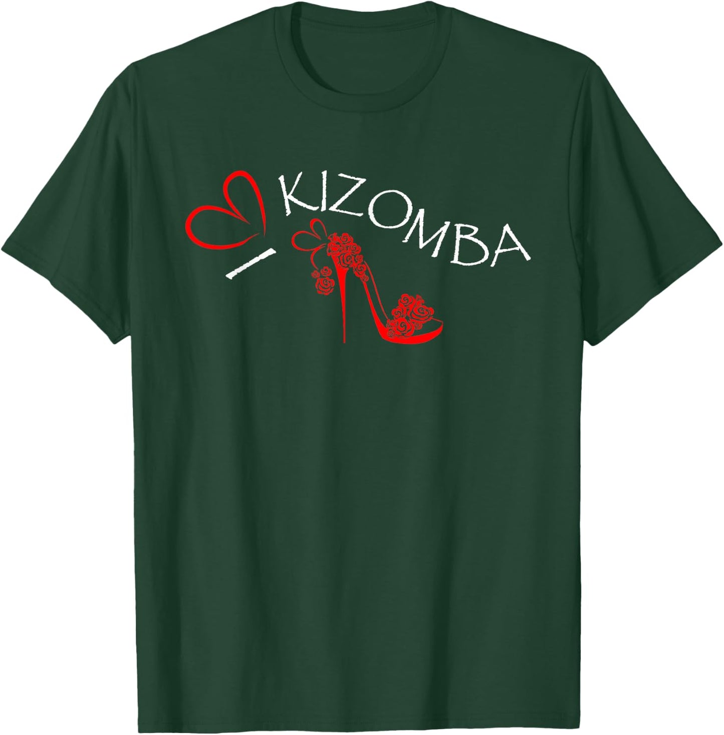 I Love Kizomba - Dance Shirts - Dark T-Shirt - T-Shirt | Forest