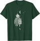 Zebra Picture in Graphic Black & White for Zebra Fans T-Shirt - T-Shirt | Forest