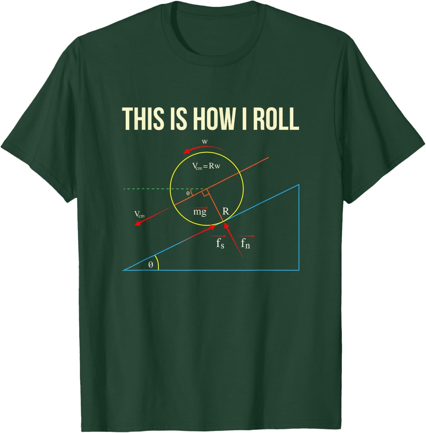 This Is How I Roll - Funny Physics T-Shirt - T-Shirt | Forest