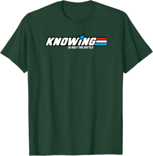 Knowing is Half The Battle 80s T-Shirt - T-Shirt | Forest