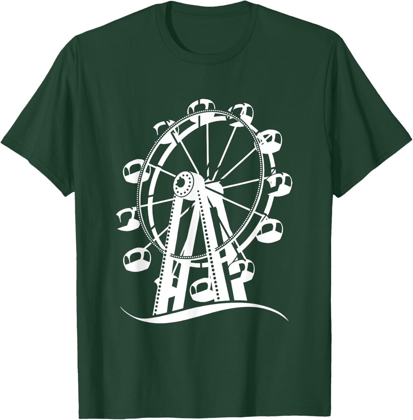 Ferris Wheel Adventure Ride Family Day Carnival T-Shirt - T-Shirt | Forest