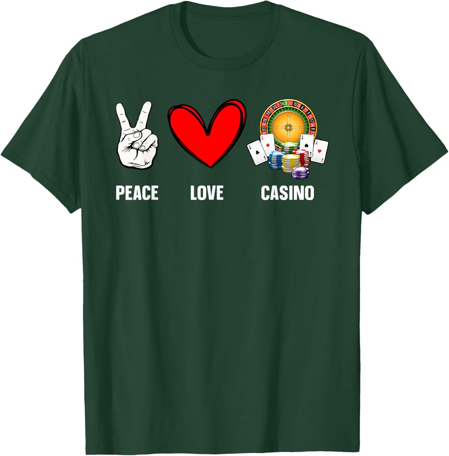 Funny Casino Design Women Gambling Lover Gambler T-Shirt - T-Shirt | Forest
