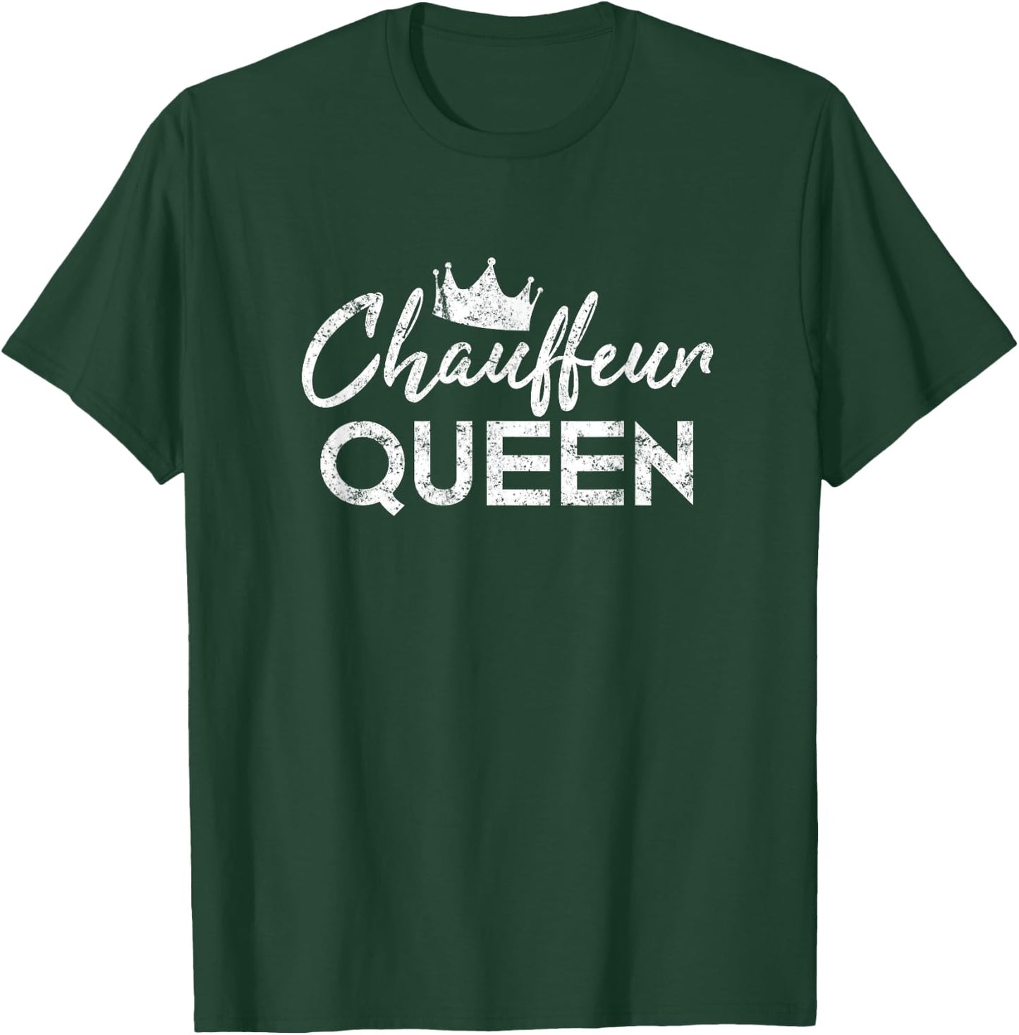 Funny Chauffeur Queen Mom Driving Kids Carpool T-Shirt - T-Shirt | Forest