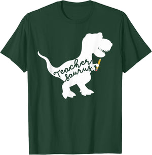 Teacher Saurus T Shirt T-Shirt - T-Shirt | Forest