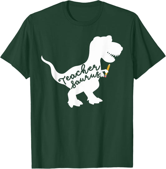 Teacher Saurus T Shirt T-Shirt - T-Shirt | Forest