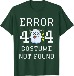 Error 404 Costume Not Found Gamer Halloween T-Shirt - T-Shirt | Forest