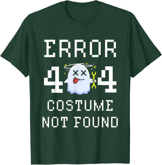 Error 404 Costume Not Found Gamer Halloween T-Shirt - T-Shirt | Forest