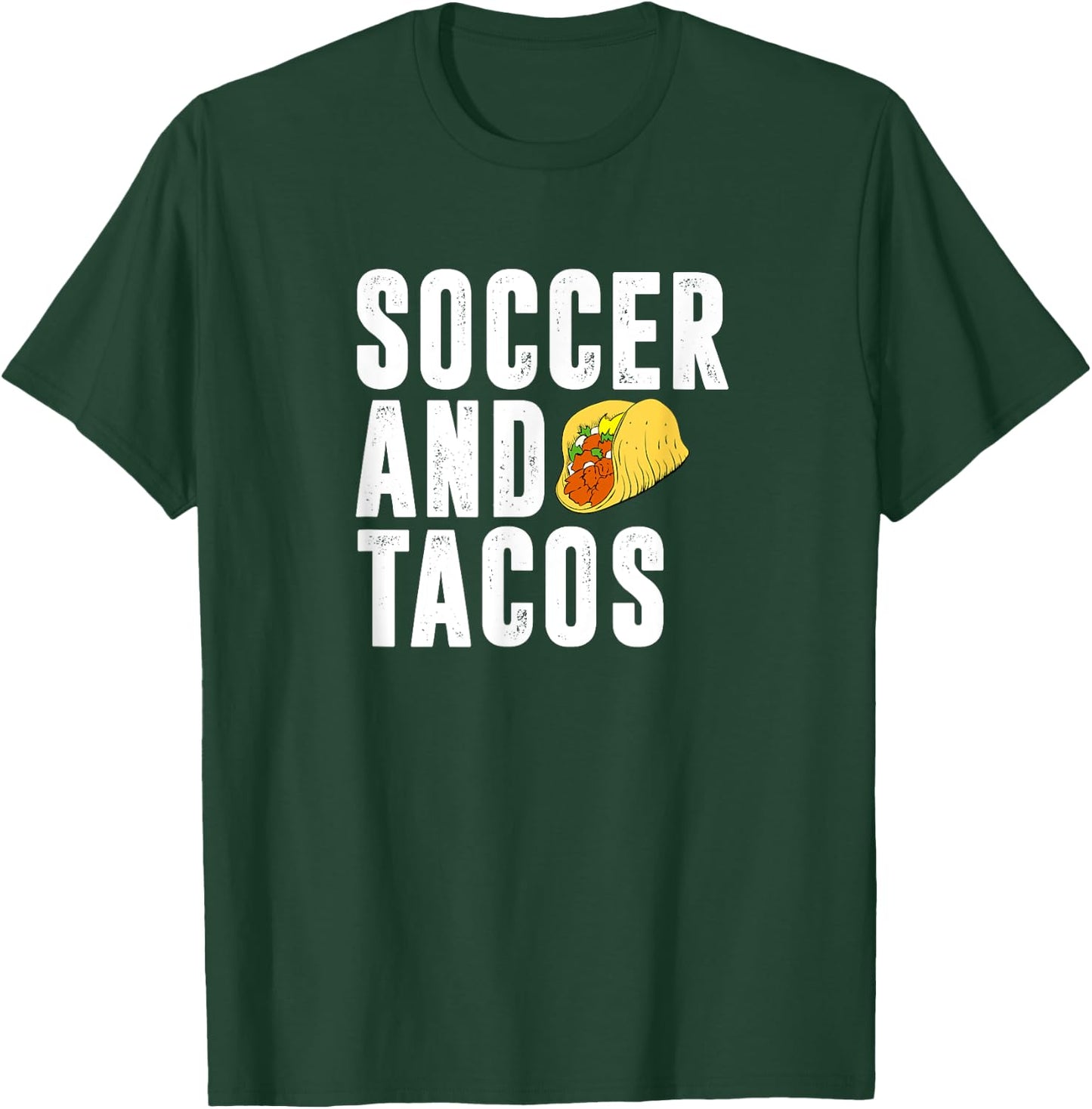 Soccer And Tacos I Love Coaching Team Soccer T-Shirt - T-Shirt | Forest