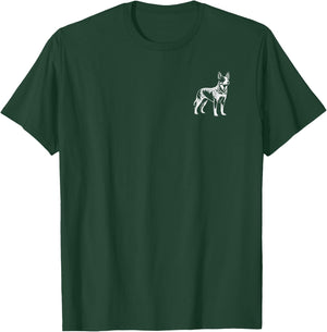 Dog Dad Mom Lover - Monochromatic Texas Heeler T-Shirt - T-Shirt | Forest