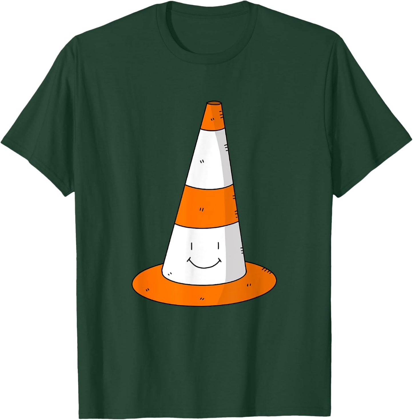 Traffic Cone Costume Adult Easy Halloween Costumes Group T-Shirt - T-Shirt | Forest