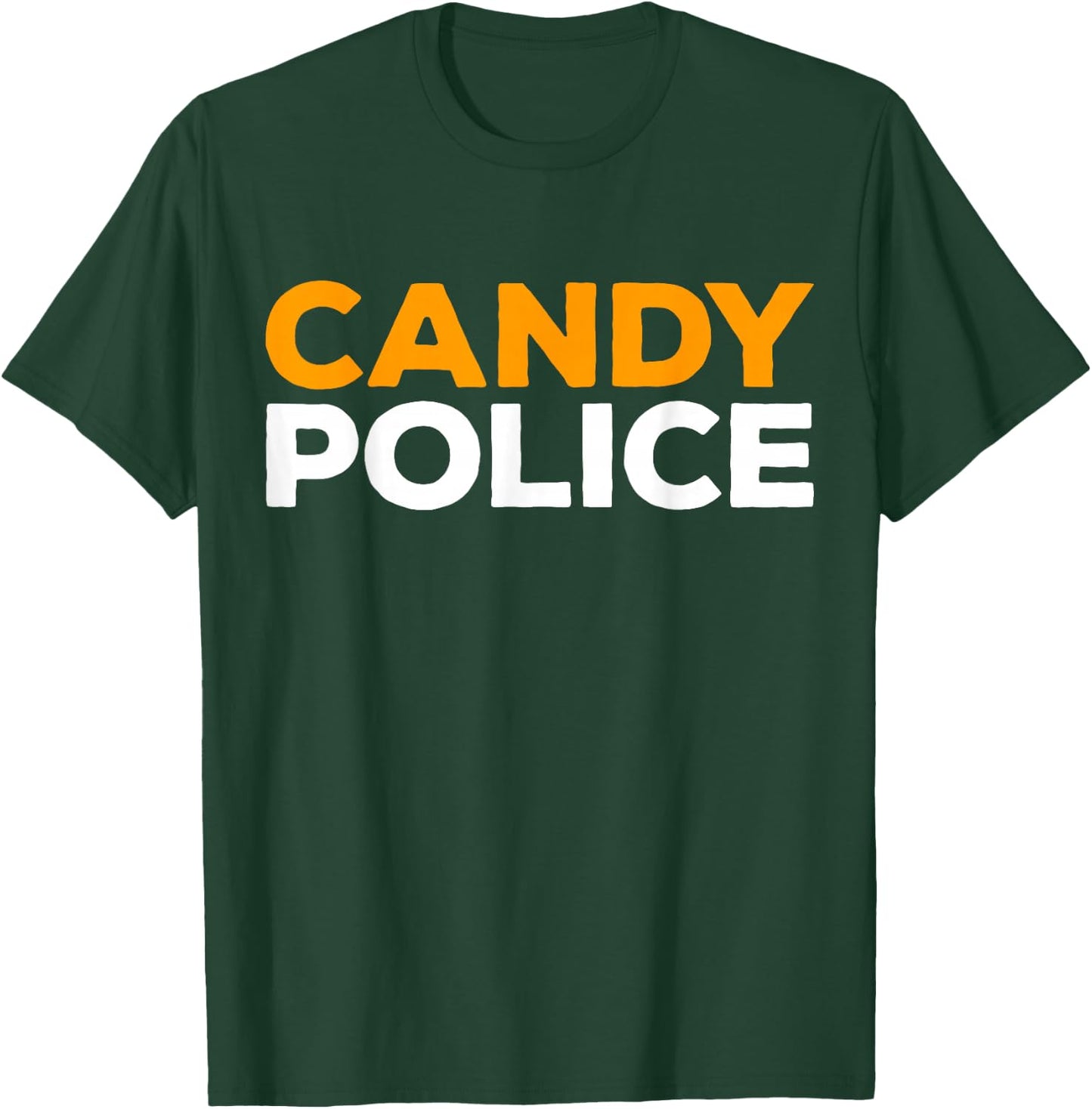 Candy Police Shirt Men Women Boy Girl Halloween Costume T-Shirt - T-Shirt | Forest