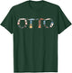 Otto Custom Name Personalized Classic Cars Boys Women Men T-Shirt - T-Shirt | Forest