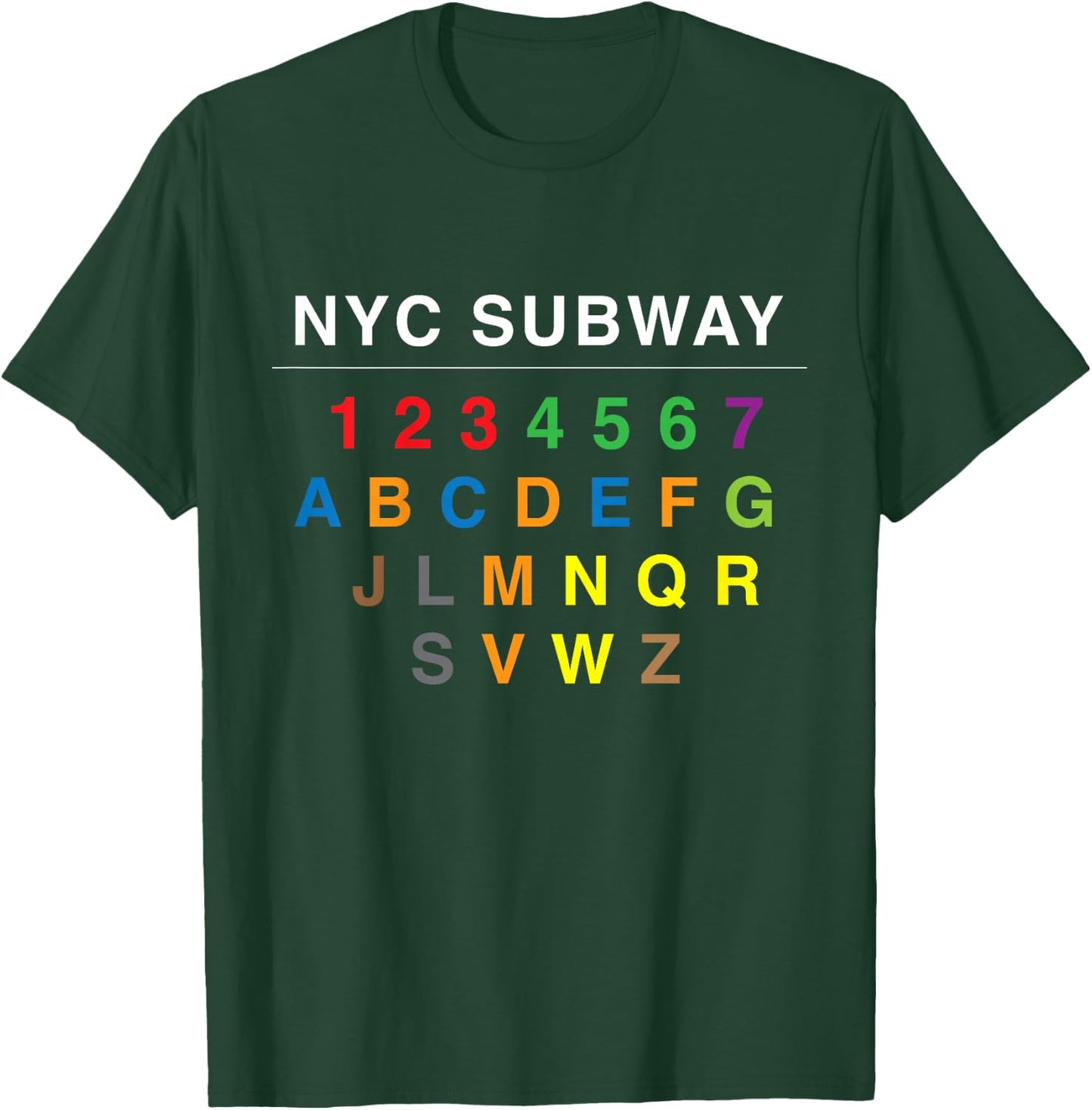 NYC Subways for Kids T-Shirt - T-Shirt | Forest