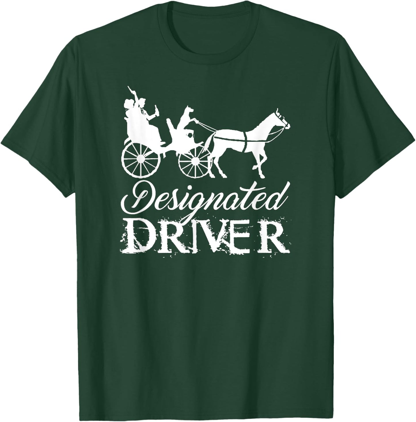 "Designated Driver" Beer & Dog Lover Drinking T-Shirt - T-Shirt | Forest