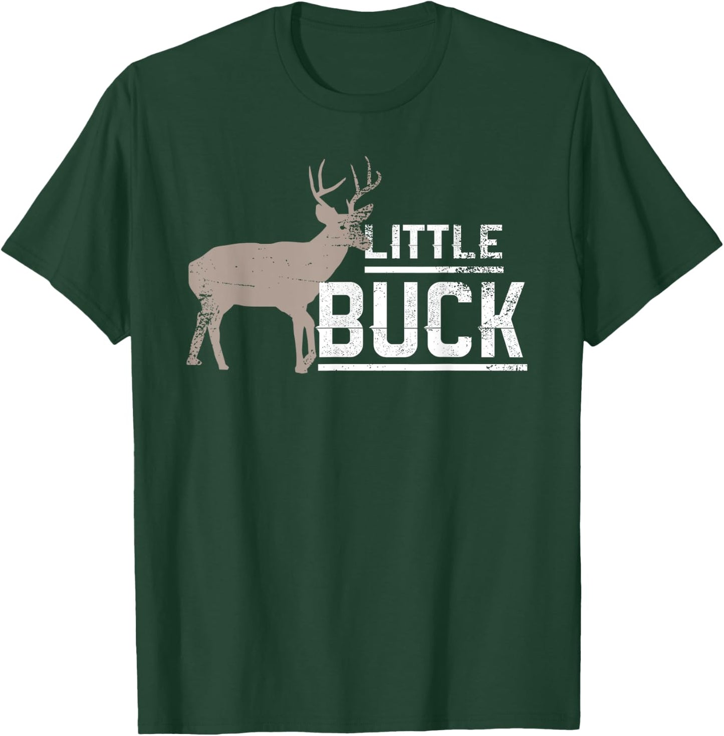 Father Son Hunting Shirts By DSR Little Buck Men XS Regular Small 21 inches 17.5 Short Sleeve Black T-Shirt - T-Shirt | Forest