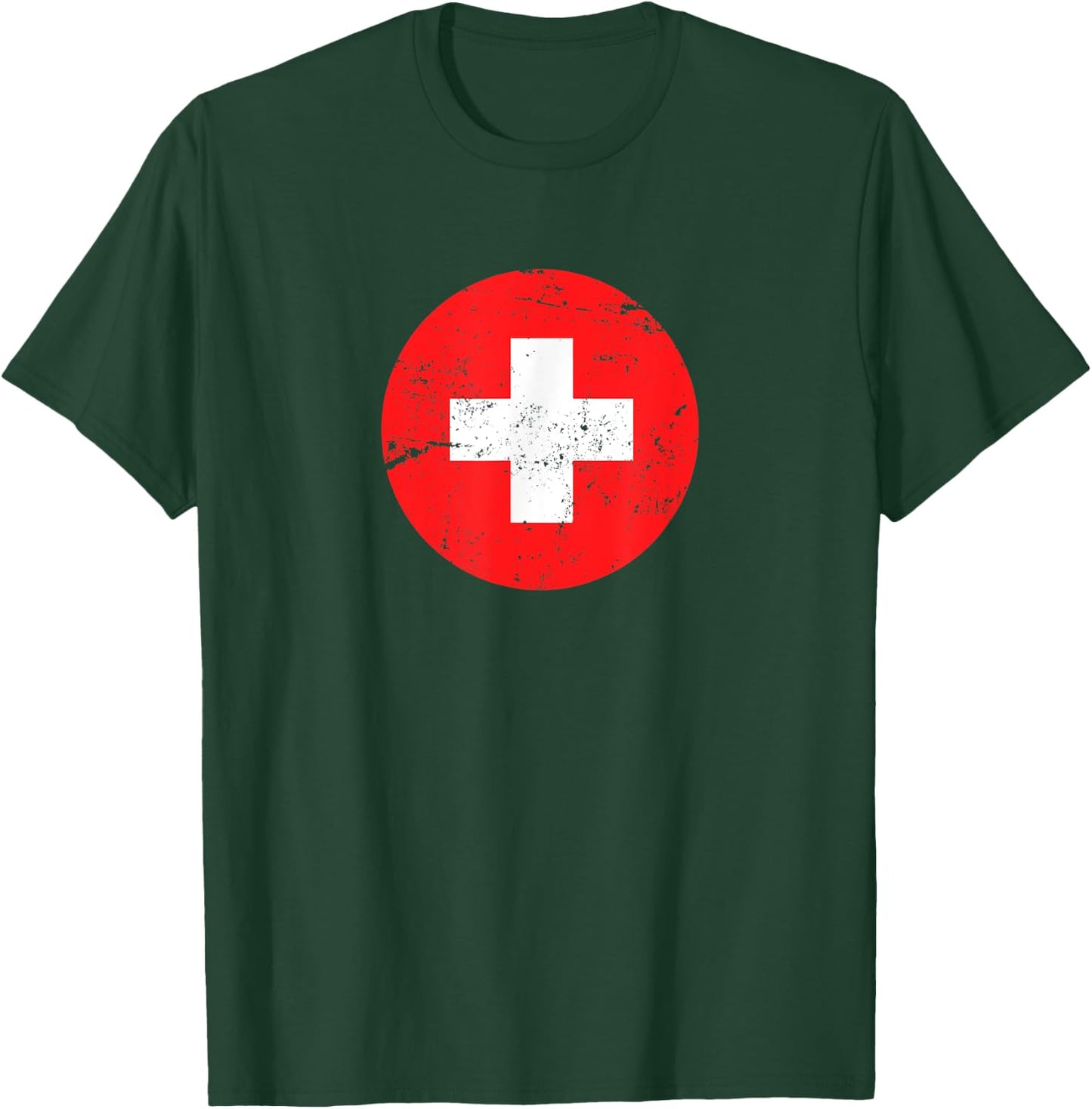 Medical Nurse Doctor Costume Uniform Red Cross Vintage Retro T-Shirt - T-Shirt | Forest