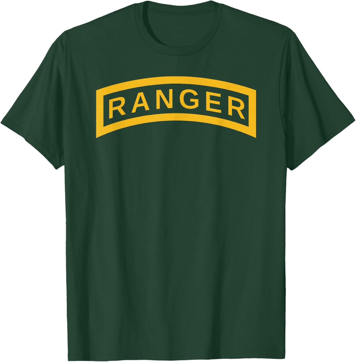 US Army Ranger Yellow Tab | Vintage Airborne Soldier Shirt T-Shirt - T-Shirt | Forest
