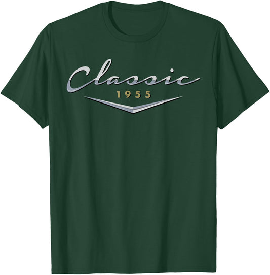 Vintage Classic 1955 Birthday Gifts for Dad, Husband T-Shirt - T-Shirt | Forest