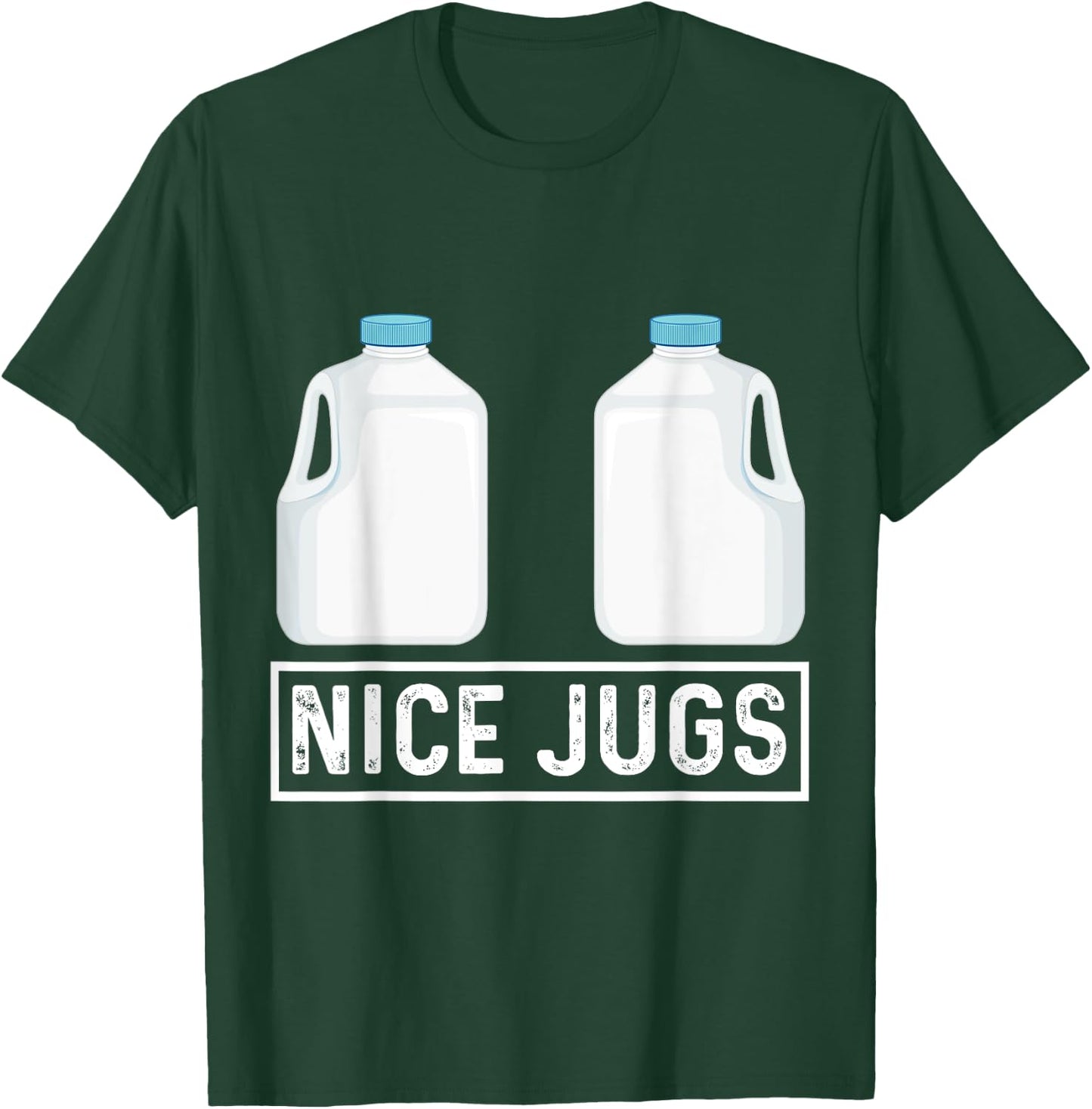 Nice Jugs Funny Milk Jug Humor T-Shirt - T-Shirt | Forest