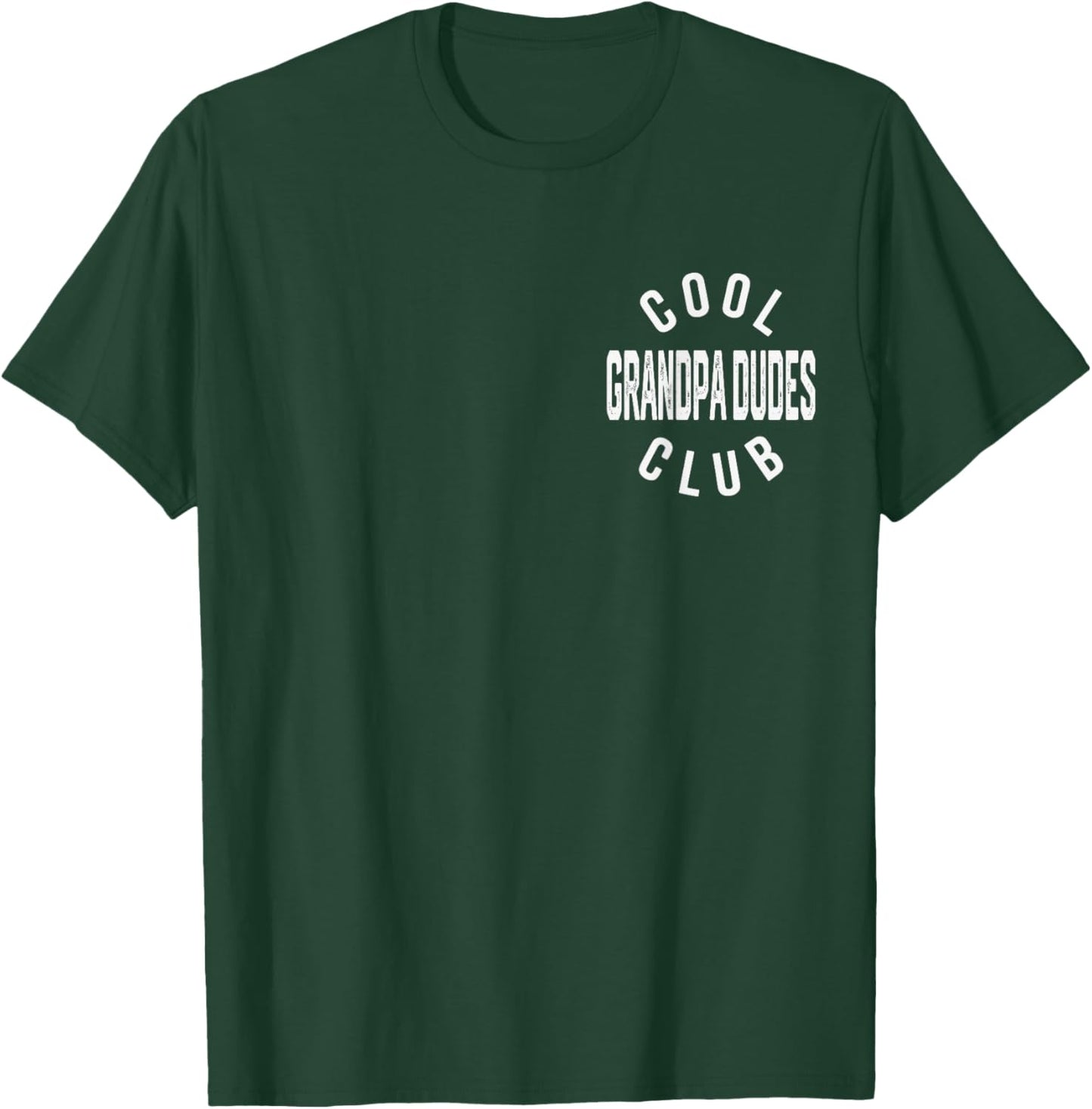 Cool Grandpa Dudes Club Retro Vintage Graphic T-Shirt - T-Shirt | Forest