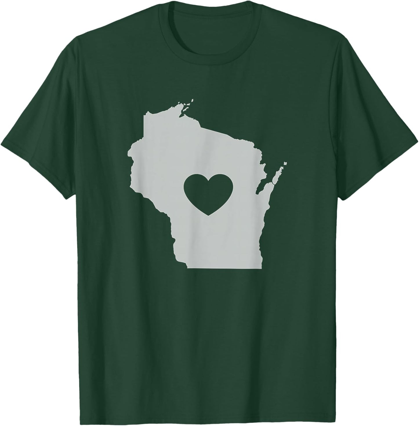 The Official Wisconsin Love Heart T-Shirt - T-Shirt | Forest