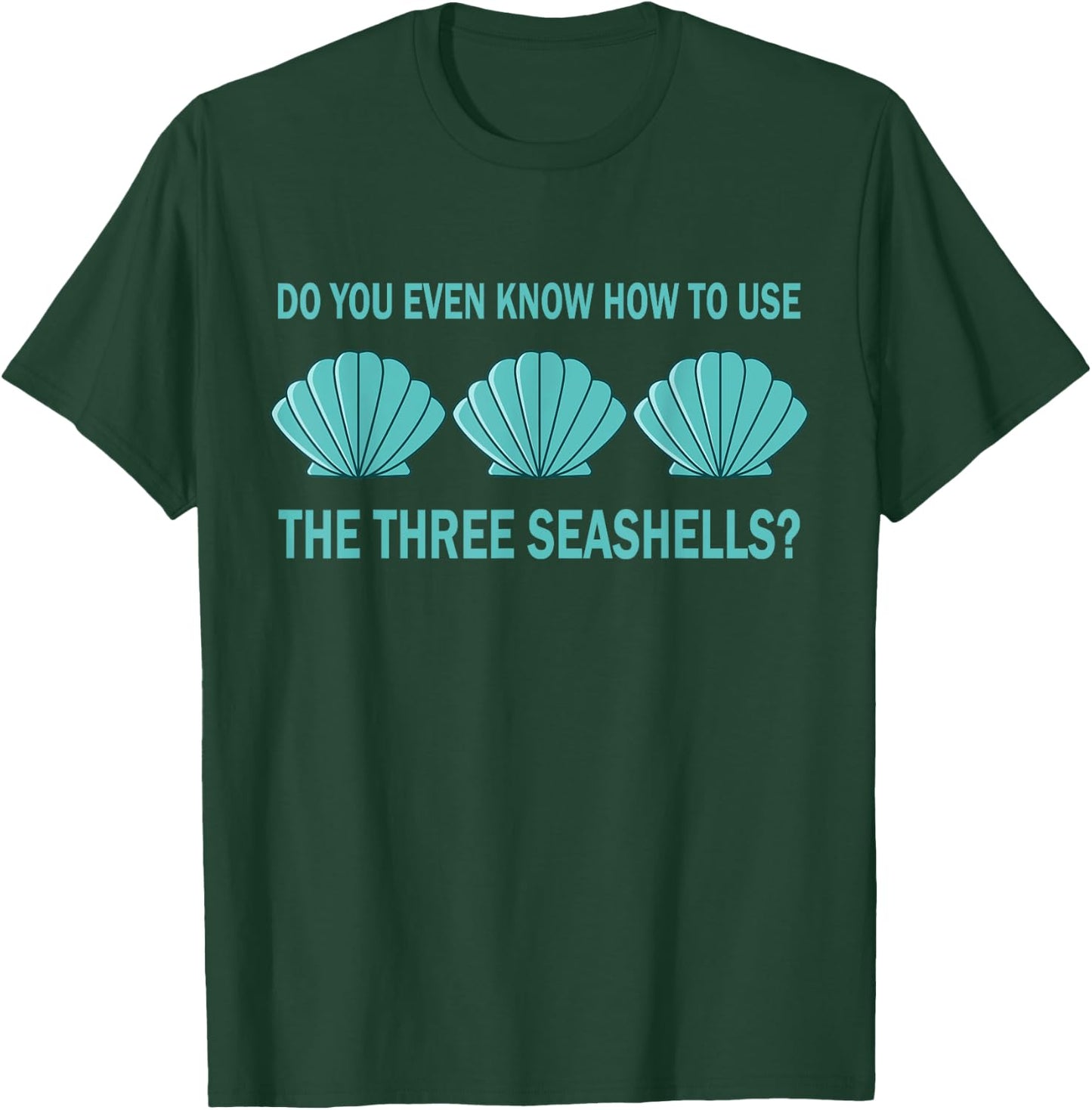 Three Seashells Demolition Man Meme Gift T-Shirt - T-Shirt | Forest